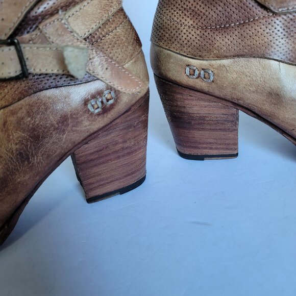 Bed Stu Cobbler Series Bench Leather Distressed Ankle Boots. Size 10 - Picture 5 of 12